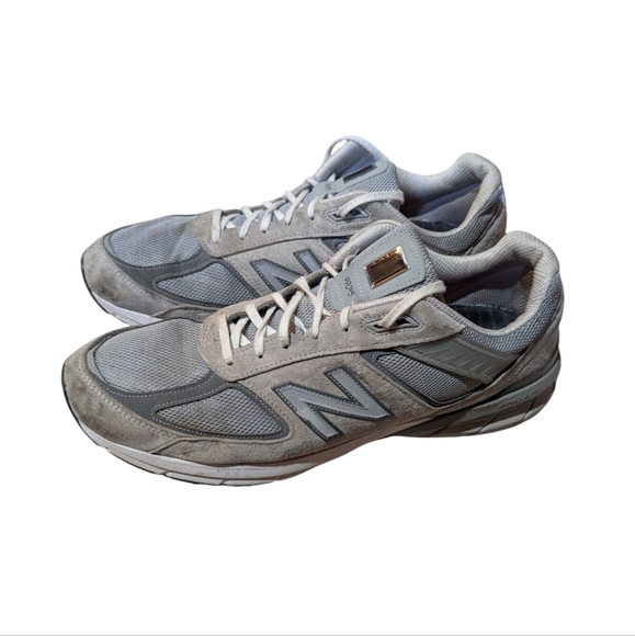 New Balance 990 V5 Gray Castlerock Men's Size 15 USA Running Sneakers Shoes - Picture 1 of 8